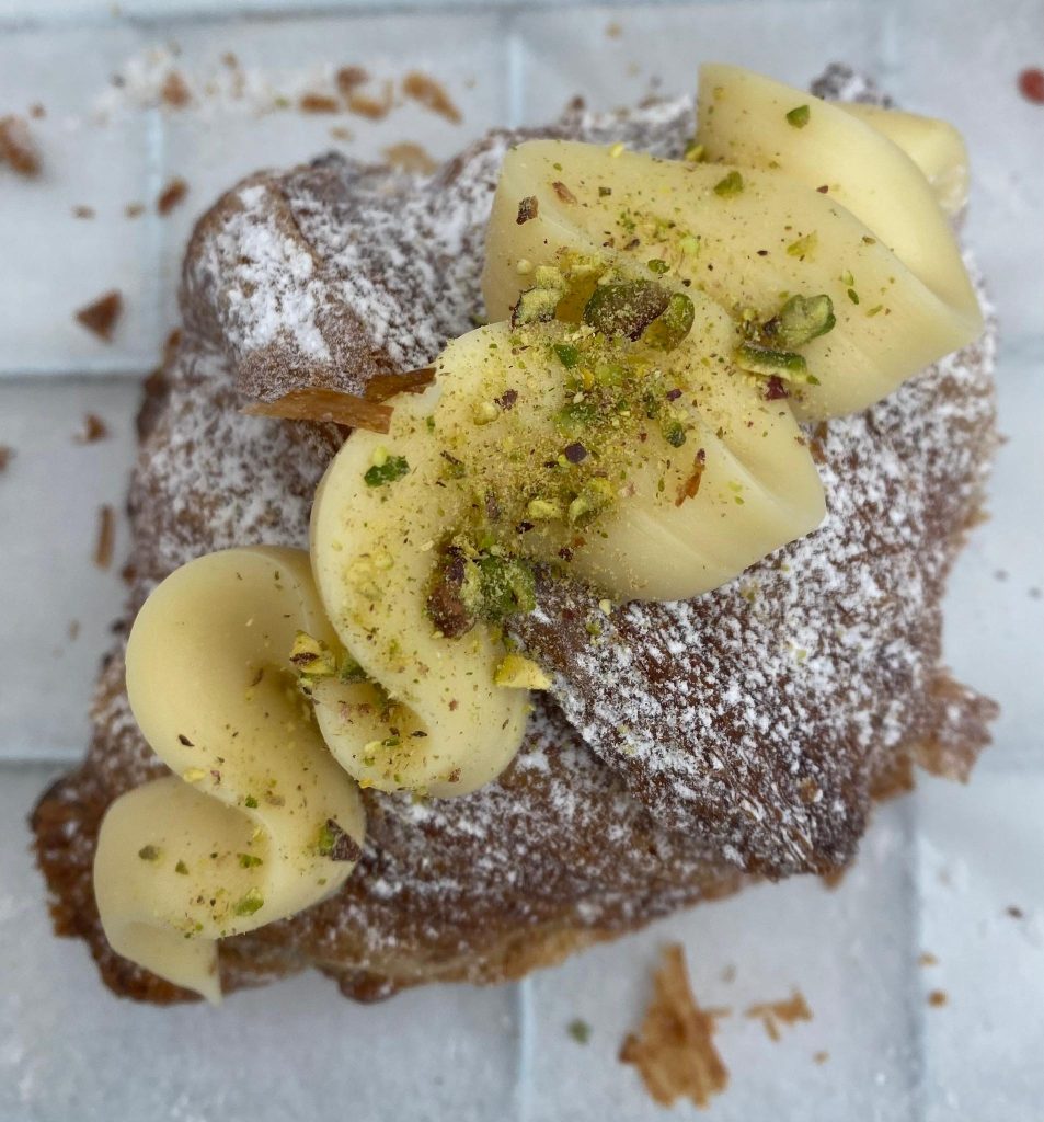 White Chocolate & Pistachio Croissant The Bakehouse